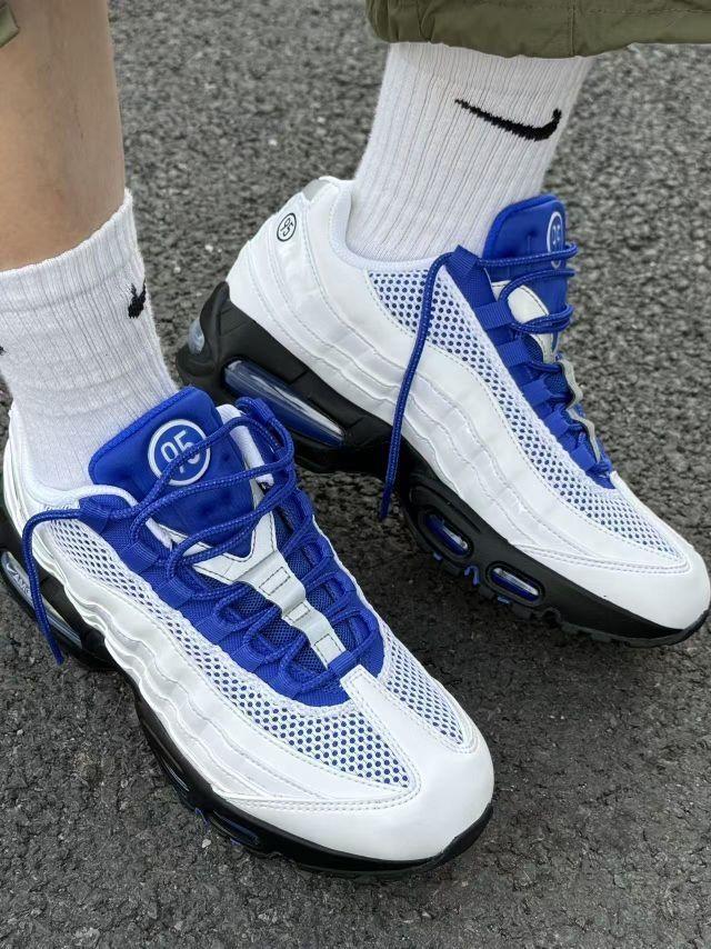 Nike Air Max 95 白蓝|复古气垫跑鞋,脚感颜值双在线